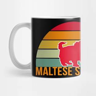 Maltese Shih Tzu Vintage Silhouette Mug